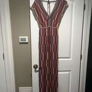 Fashion Nova Multicolor Striped Maxi Dress